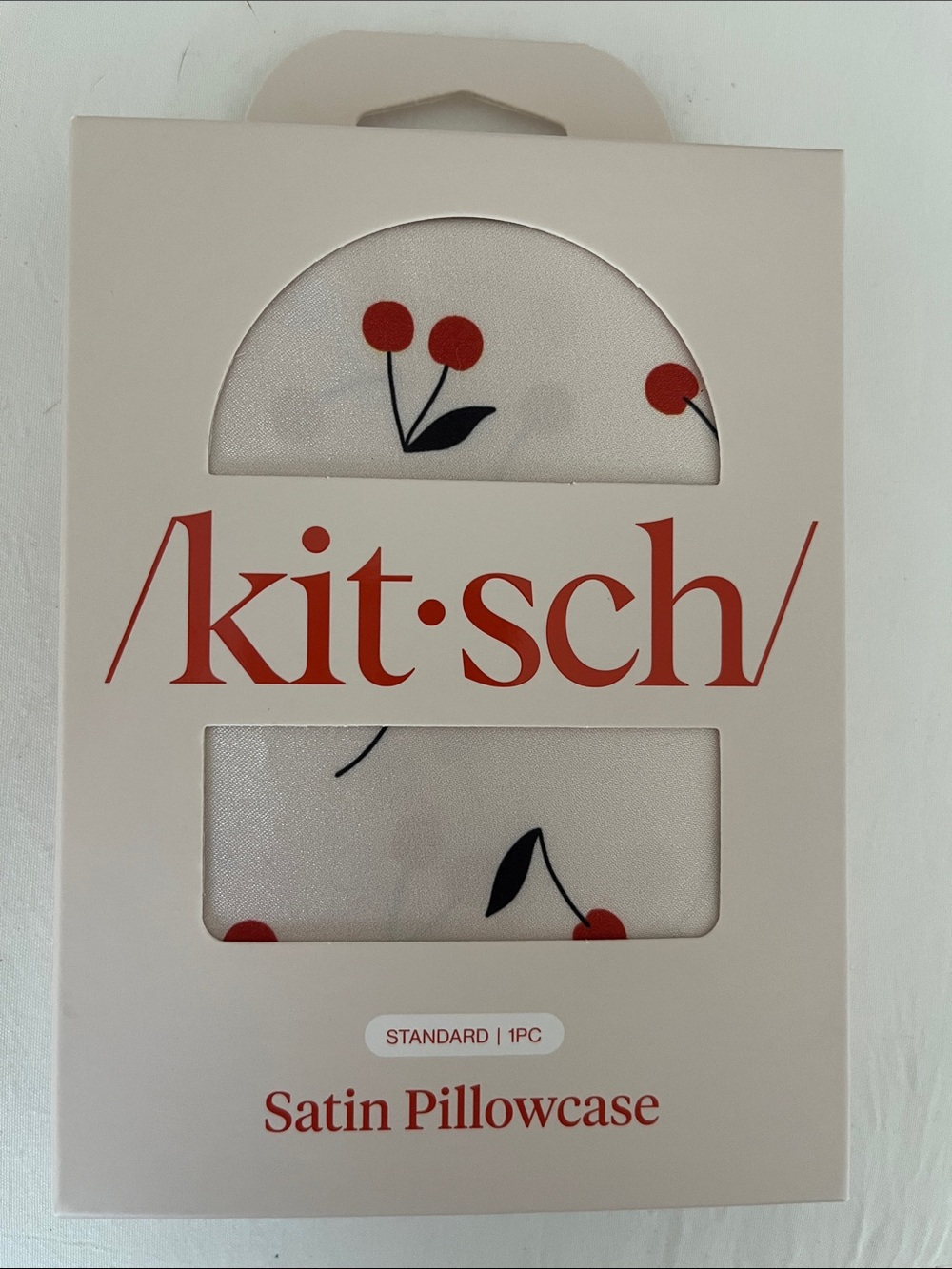 Kitsch Cherry Satin Pillowcase Standard